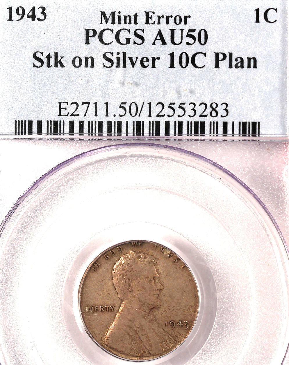 1943-Cent-Struck-On-A-10c-Silver-Planchet?